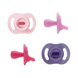 Tommee Tippee Ultra-light StayPut Dummy, One-Piece Silicone Design, 18-36m, 4 Pack