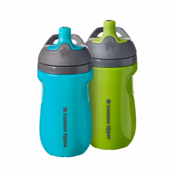 Tommee Tippee Insulated Sportee Bottle, 12+ months, 260ml, Trainer Sippy Cup for Toddlers, Spill-Proof, Easy to Hold Handle, ...