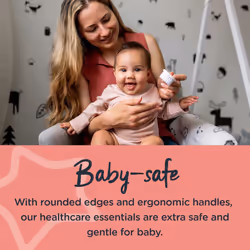 Tommee Tippee Baby Healthcare and Grooming Kit, 9x Essential Newborn Care Items for Home and Travel, Wipe-Clean and Waterproof Travel Case