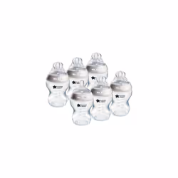 Tommee Tippee Baby Bottles, Natural Start Anti-Colic Baby Bottle with Slow Flow Breast-Like Teat, 260 ml, 0m+, Clear Colour, ...