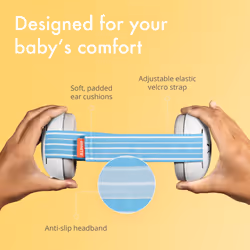 Alpine Muffy Baby Ear Defender for Babies and Toddlers up to 36 Months - CE & UKCA Certified - Noise Reduction Earmuffs - Comfortable Baby Headphones
