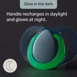 Tommee Tippee Nighttime soother, 6-18 months, 6 pack of glow in the dark soothers with symmetrical silicone baglet