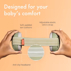 Alpine Muffy Baby Ear Defender for Babies and Toddlers up to 36 Months - CE & UKCA Certified - Noise Reduction Earmuffs - Comfortable Baby Headphones