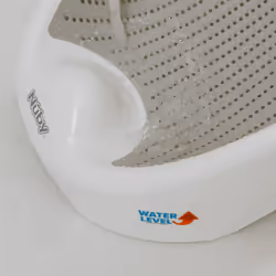 Nuby Newborn Baby Bath Support - Ergonomic Design | Lightweight and Portable | Anti-Slip | Suitable from Birth (White)
