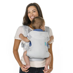 Infantino Flip 4-in-1 Light & Airy Baby Carrier - Ergonomic, Convertible, Breathable Face-in and Face-Out Front and Back Baby Carrier Newborn to