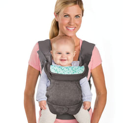 Infantino Flip Advanced 4-in-1 Baby Carrier - Ergonomic, Convertible, Face-in and Face-Out Front and Back Baby Carrier Newborn to Toddler 3.6-14.5 kg,