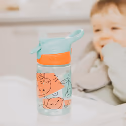 Nuby Incredible Gulp Water Bottle-No Spill Active Toddler Sippy Cup|360ml/12oz |Carry Handle|Dishwasher and Microwave Safe|Suitable Beaker for 18