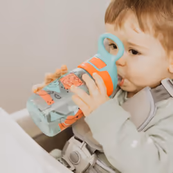 Nuby Incredible Gulp Water Bottle-No Spill Active Toddler Sippy Cup|360ml/12oz |Carry Handle|Dishwasher and Microwave Safe|Suitable Beaker for 18