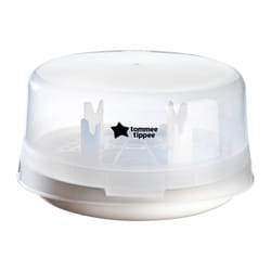 Tommee Tippee Microsteri Microwave Steam Steriliser for Baby Bottles and Accessories, Kills Viruses and 99.9 Percent of Bacteria, 4-Minute