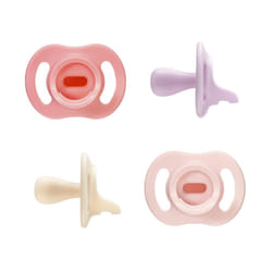 Tommee Tippee Ultra-light StayPut Dummy, One-Piece Silicone Design, 0-6m, 4 Pack