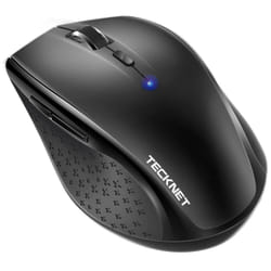 TECKNET Wireless Bluetooth Mouse, 4800 DPI Cordless Mice Ergonomic Portable for Laptop, Computer, PC with 6 Adjustable DPI, 24 Month Battery Life,
