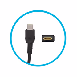 USB-C AC-adapter 65 Watt normal original for Lenovo ThinkPad T490s (20NX/20NY)