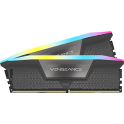 CORSAIR VENGEANCE RGB DDR5 32GB (2x16GB) DDR5 6000MHz CL36 AMD EXPO Intel XMP iCUE Compatible Computer Memory ? Gray (CMH32GX5M2E6000Z36)