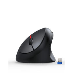 TECKNET Ergonomic Mouse, 4800 DPI Wireless Vertical Optical Mouse, 6 Buttons, 2.4G Silent Wireless Mouse for Laptop, PC, Chromebook, Mac - Black