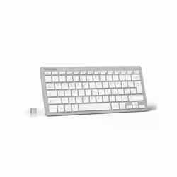 TECKNET 2.4G Wireless Keyboard, Small Keyboards with Media Hotkeys, Ultra Slim Compact Wireless Keyboard, 12-Month Battery Li ...