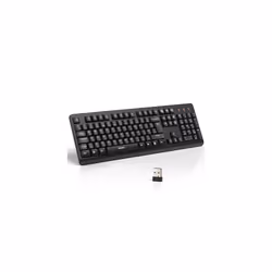 TECKNET Wireless Keyboard for Laptop, 2.4G USB Silent Computer Keyboard with Ergonomic Keys & Adjustable Feet Stand for Deskt ...