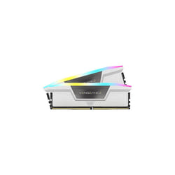 CORSAIR VENGEANCE RGB DDR5 RAM 32GB (2x16GB) 6000MHz CL36 Intel XMP iCUE Compatible Computer Memory - White (CMH32GX5M2E6000C36W)