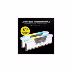 CORSAIR VENGEANCE RGB DDR5 RAM 32GB (2x16GB) 6000MHz CL36 Intel XMP iCUE Compatible Computer Memory - White (CMH32GX5M2E6000C36W)