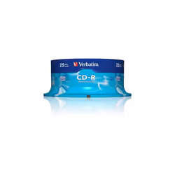 Verbatim 43432 25 Spindle Pack, Bulk Pack 25 x CD-R Blank Discs with Extra Protection, 52x Speed, 700 MB