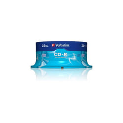 Verbatim 43432 25 Spindle Pack, Bulk Pack 25 x CD-R Blank Discs with Extra Protection, 52x Speed, 700 MB