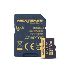 Nextbase 32GB U3 Micro SD Card - Includes Micro SD-to-SD Adapter - Ultra High Speed Memory Card Compatible with Series 1 and 2 Nextbase Dash Cam Range
