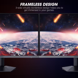 KOORUI 24 Inch Gaming Monitor, 165Hz, FHD 1080p, 1ms, IPS, Adaptive Sync, HDMI/DP, Tilt Adjustable, Eye Care, VESA Wall Mountable