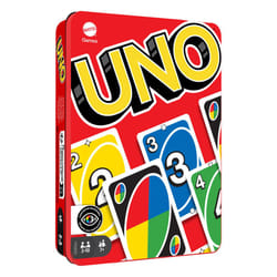 UNO Card Game with Collectible Storage Tin, Card Games for Kids, Adults, Families, Travel Game, 112 Cards and Instructions, Gift for 7 Year Olds and