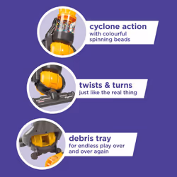 Casdon Dyson Ball / Miniature Dyson Ball Replica For Children Aged 3+ / With Twist and Turn Action For Realistic Role-Play Fun, Yellow