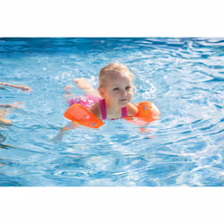 Zoggs Arm Rings, Dual Buoyancy Arm Bands, Swimming Armbands for Kids ,Orange/Multi,1-6 years, 11-30kg