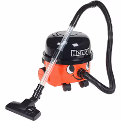Casdon Henry & Hetty Toys - Henry Vacuum Cleaner - Red Vacuum Cleaning Toy with Real Function & Nozzle Accessories - Kids Cle ...