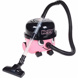 Casdon Henry & Hetty Toys - Hetty Vacuum Cleaner - Pink Vacuum Cleaner Toy with Real Function & Nozzle Accessories - Kids Cle ...