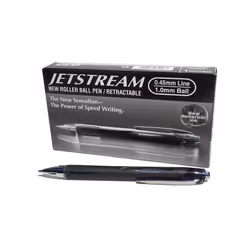 Uni-Ball SXN-210 Jetstream RT Retractable Rollerball Pen Black Ink - Pack of 12