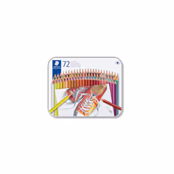 STAEDTLER 175 M72 Coloured Pencils - Assorted Colours (Tin of 72)