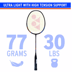 Yonex Nanoray Light 18i Graphite Badminton Racquet with free Full Cover (77 grams, 30 lbs Tension, Black)