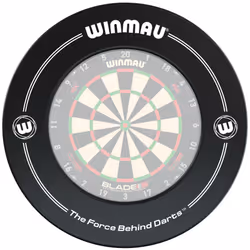 WINMAU Black Printed Dart Board Surround Ring ? Durable Wall Protector for Dartboards