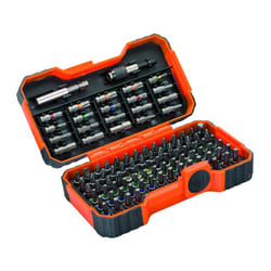 Bahco 59/S100BC 100 pcs bit set for Slotted, Phillips, Pozidriv, Hexagon, Robertson and coloured TORX?,TORX? Tamper, head screws
