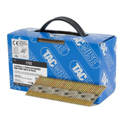 TACWISE 1752 Extra Galvanised Framing Nails 2.8/50 mm, D Head, Ring Shank, 34? Inclined, Paper Collated, Pack of 1600