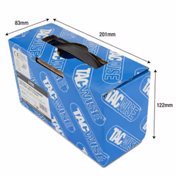 TACWISE 1752 Extra Galvanised Framing Nails 2.8/50 mm, D Head, Ring Shank, 34? Inclined, Paper Collated, Pack of 1600