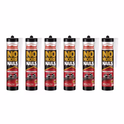 UniBond No More Nails Original, Heavy-Duty Mounting Adhesive, No Nails Strong Glue for Wood, Ceramic, Metal etc, White Instan ...