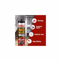UniBond No More Nails Original, Heavy-Duty Mounting Adhesive, No Nails Strong Glue for Wood, Ceramic, Metal etc, White Instant Grab Adhesive, Pack of