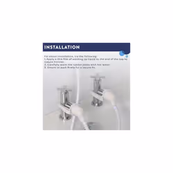 Croydex Secura Shower Head and Hose - Easy Install Push On Shower Attachment for Bath Taps with 1750mm Hose Length, Straps to Secure, Rub Clean