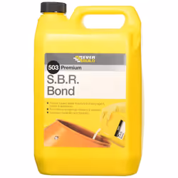 Everbuild 503 Premium S.B.R. Bond Admixture ? Water Resistant Bonding Agent ? White ? 5 litre