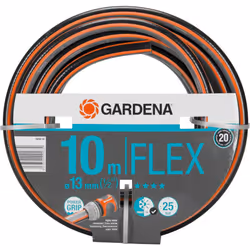 Gardena Comfort Flex Hose 13 mm (1/2 inch), 10 m: dimensionally Stable, Flexible Garden Hose with Power-Grip Profile, Made of ...