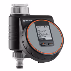 GARDENA Flex irrigation controller for quick automatic irrigation for the terrace and balcony, easy to use, Water Now function, Color