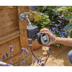GARDENA Flex irrigation controller for quick automatic irrigation for the terrace and balcony, easy to use, Water Now function, Color