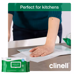 Clinell Universal Cleaning and Disinfectant Wipes for Surfaces - Pack of 6 - 200 Wipes per Pack (1200 Wipes) - Multi Purpose Wipes, Kills 99.99% of