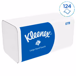 Kleenex Ultra Large Paper Towels, V-Fold 2-Ply Interfold Towels, Ultra-Absorbent, Tear-Resistant, FSC Certified, Compatible with Kimberly-Clark