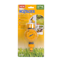 HOZELOCK - Manual Countdown Timer for Watering: Mechanical Switch, Compatible with ? 21mm (1/2"), ? 26.5mm (3/4") or ? 33.3mm (1") Water Taps,
