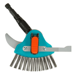 Gardena combisystem 3-in-1 Patio Cleaner: Multi-function garden tool for removing tares and moss from narrow & wide patio joints, metal brush,