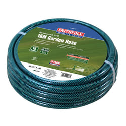 Faithfull 15M (49ft) Reinforced Hose 12.7mm (1/2 Inch) Diameter ? PVC Garden Hose Pipe